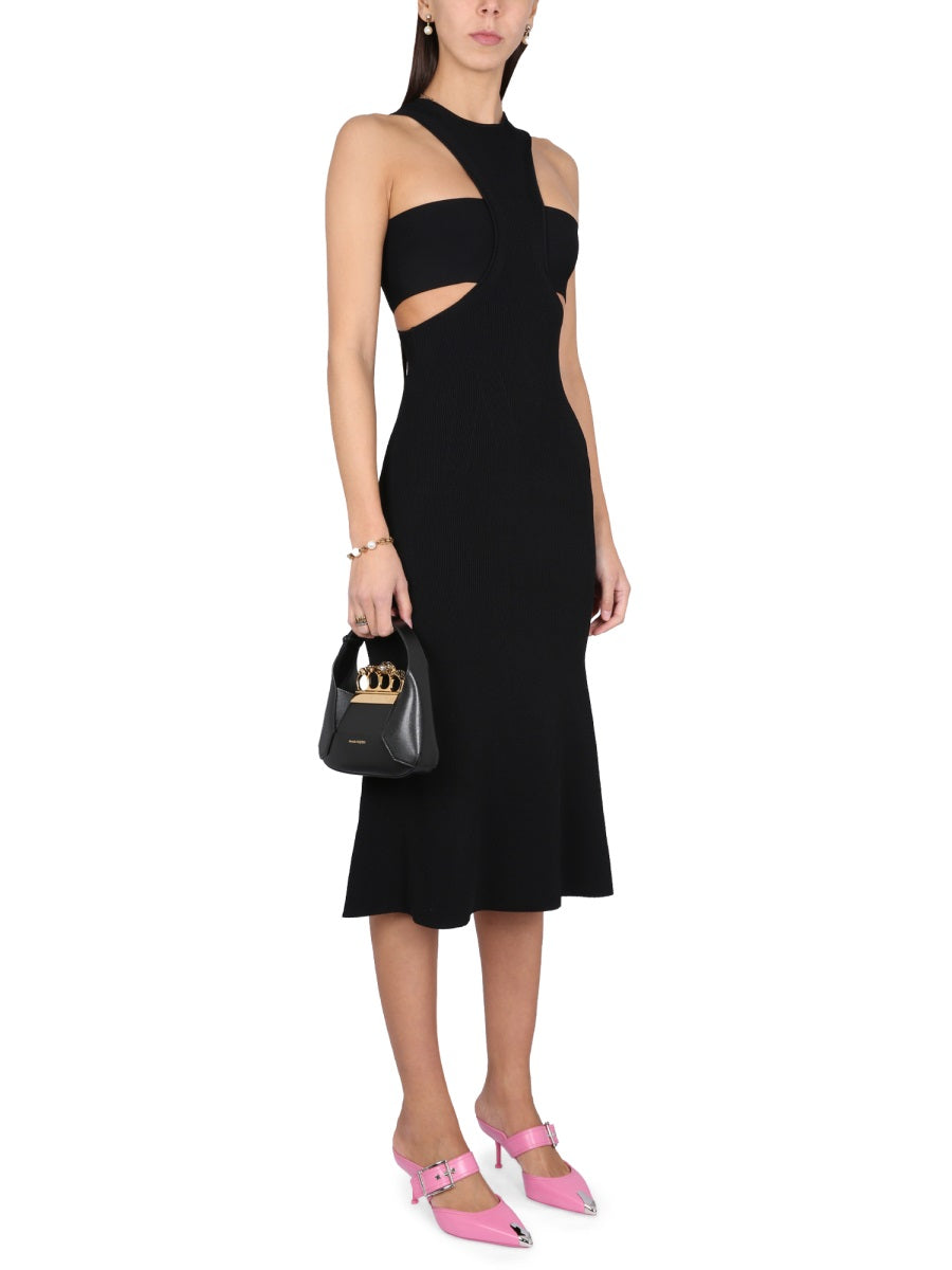 Alexander McQueen Dresses? Alexander Mcqueen Women Dress With Harness Elegant Designer Evening Dress