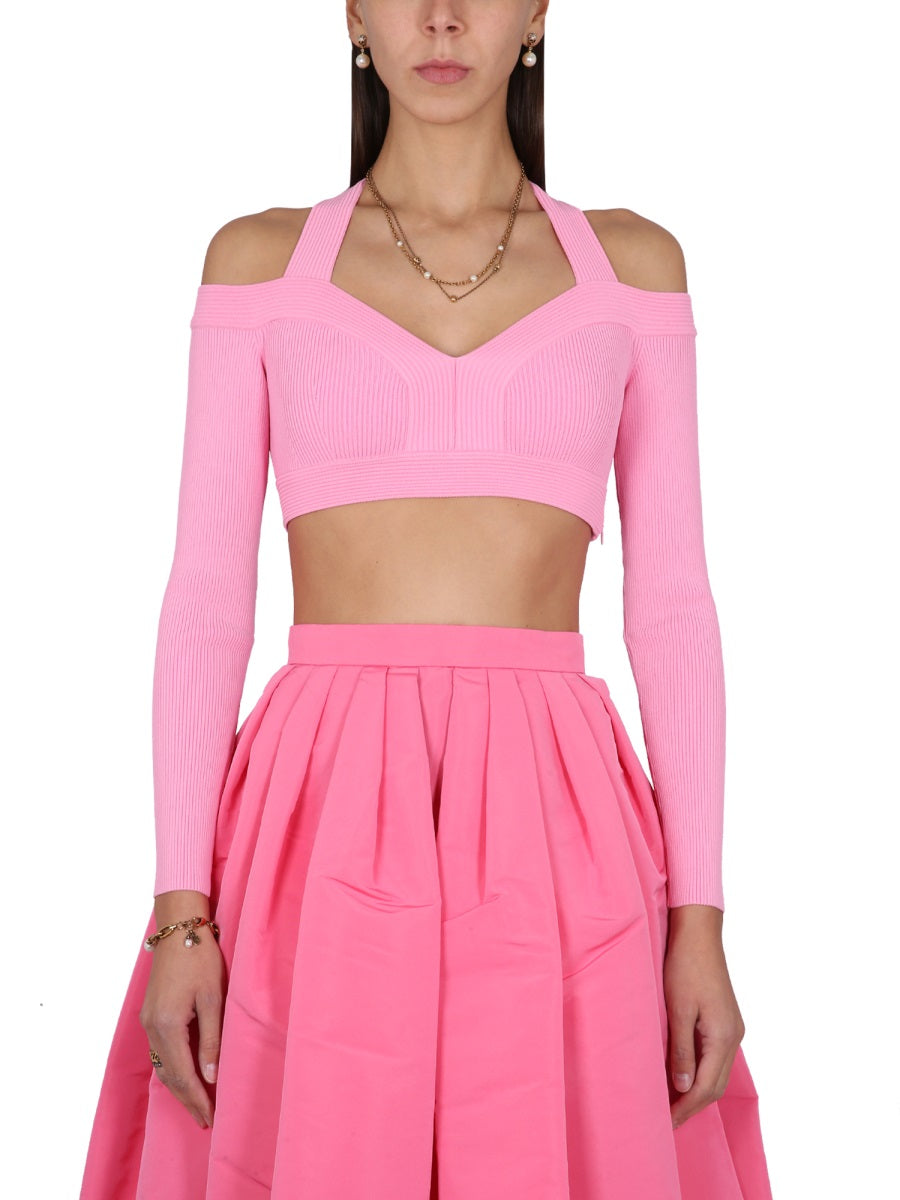 Alexander McQueen Tops? Alexander Mcqueen Women Cropped Shirt Elegant Everyday Designer Top