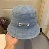 Angled view of Burberry unisex cap