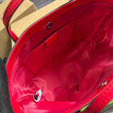 Side profile of sleek chic women's handbag – women's luxury handbag