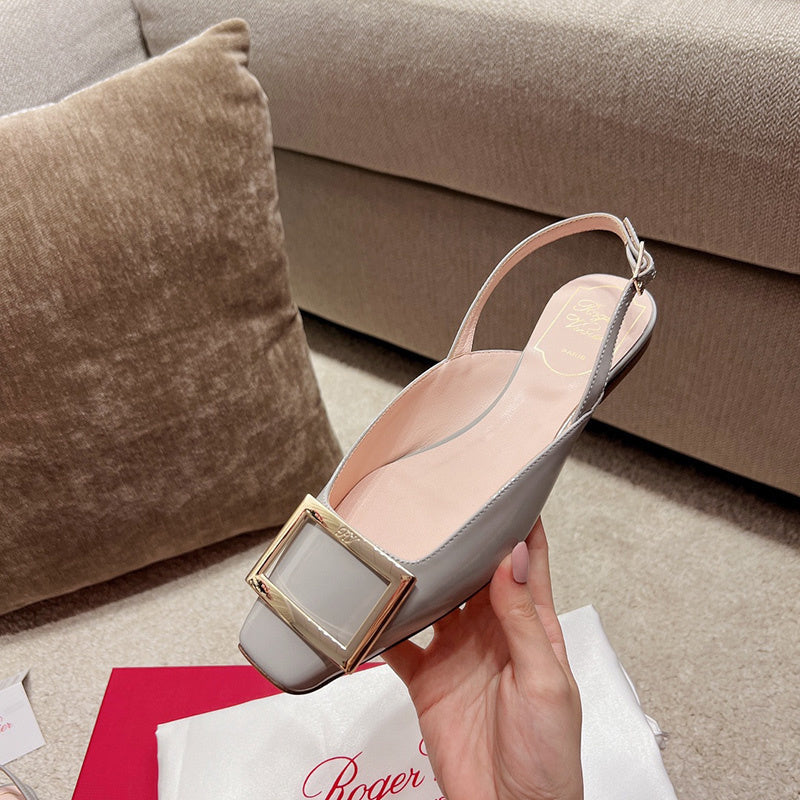 Roger Vivier luxury shoes close-up — premium authentic designer style