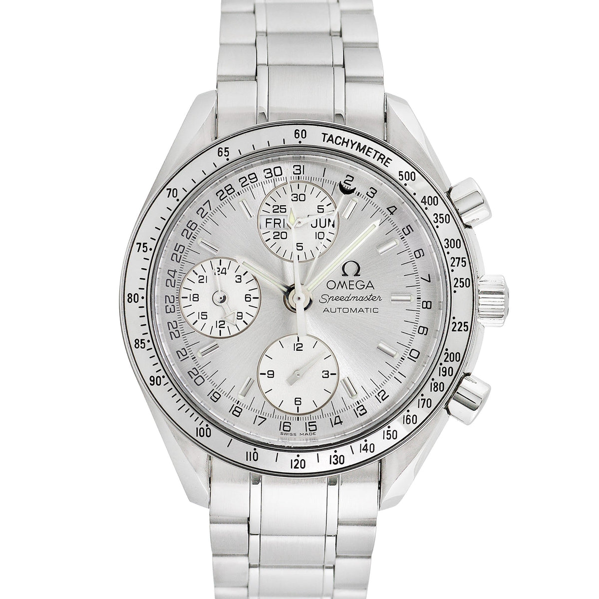 Side view of Omega men's watch