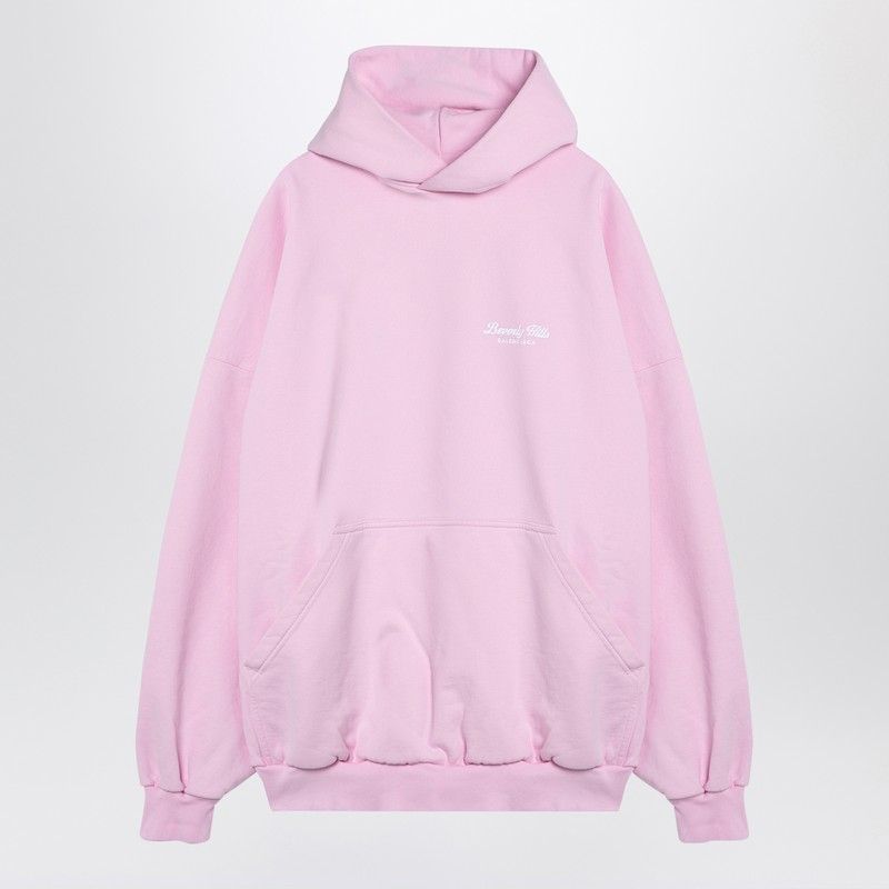 Balenciaga Bags? BALENCIAGA Oversized Fleece Hoodie with Pouch Pocket - Women's Luxury Designer Leather Handbag