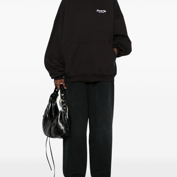Balenciaga Bags? BALENCIAGA Oversized Hoodie with Pouch Pocket - Women's Luxury Designer Leather Handbag