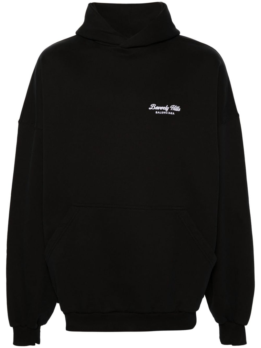 Balenciaga Bags? BALENCIAGA Oversized Hoodie with Pouch Pocket - Women's Luxury Designer Leather Handbag
