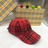 Side view of Burberry unisex cap
