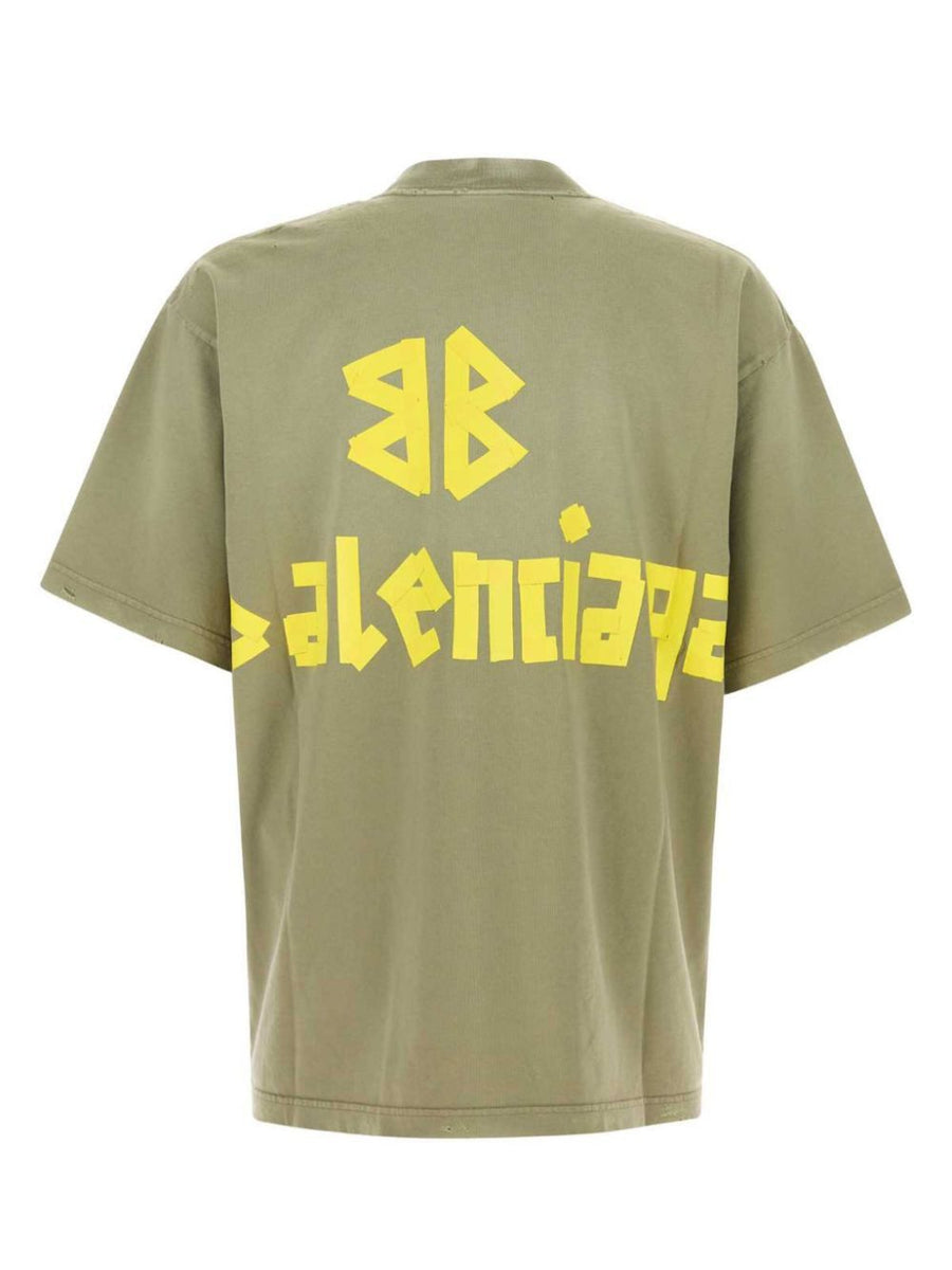 Balenciaga T-Shirts? BALENCIAGA Medium Fit T-Shirt for Men Casual Everyday Designer Tee