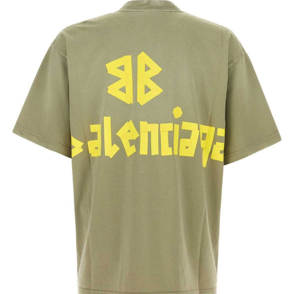 Balenciaga T-Shirts? BALENCIAGA Medium Fit T-Shirt for Men Casual Everyday Designer Tee