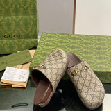 Gucci two-tone luxury sneakers view 4 breathable knit upper