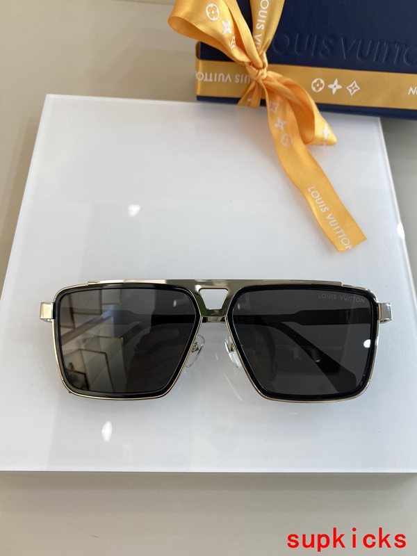 Side view of Louis Vuitton unisex sunglasses
