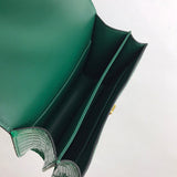 Poised bag shown from front angle