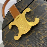 Interior view of Celine Box Bag with organised compartments