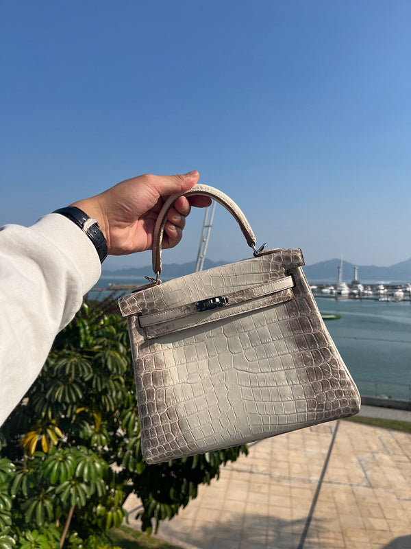 Modern bag shown from front angle