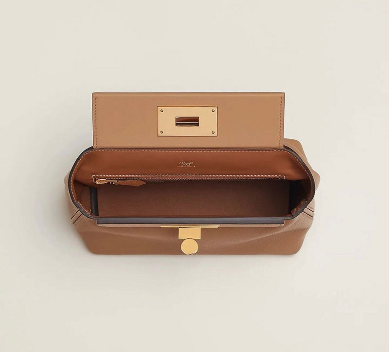Close-up detail of tailored bag design