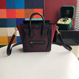 Front view of signature polished women's handbag – women's everyday handbag