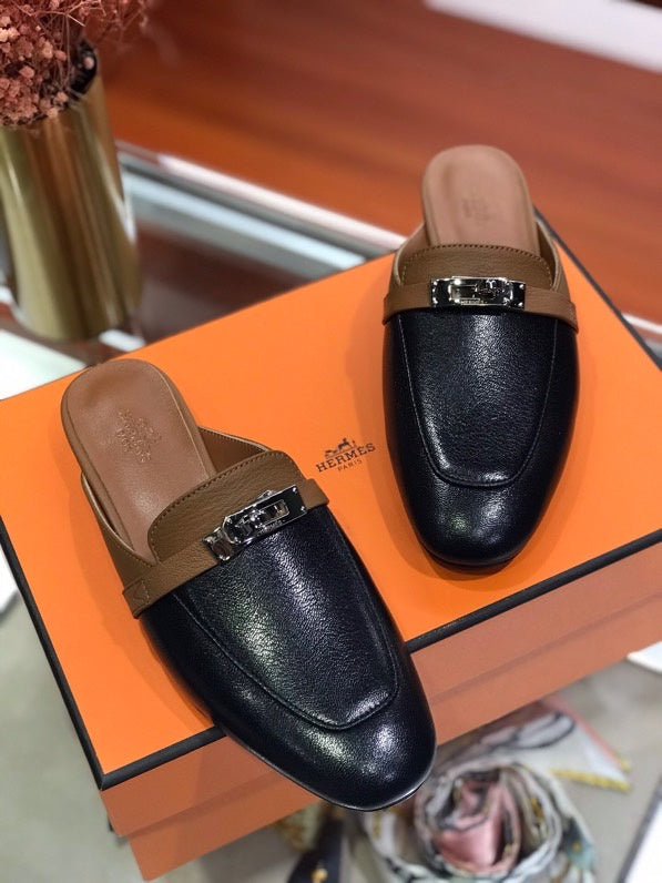 Hermes shoes Style 380 - logo and branding close-up