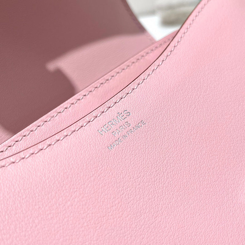 Side view of chic structured handbag