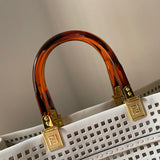 Ziva's Charm handbag – side angle view (35cm*17cm*31cm)