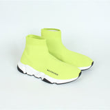 Balenciaga White High-Top Sneakers - Angled View