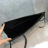Elegant Vegan Leather Handbag - Smooth Faux-Leather Exterior | Women's Statement Accessory #196 - back view (image 4) of designer-inspired handbag