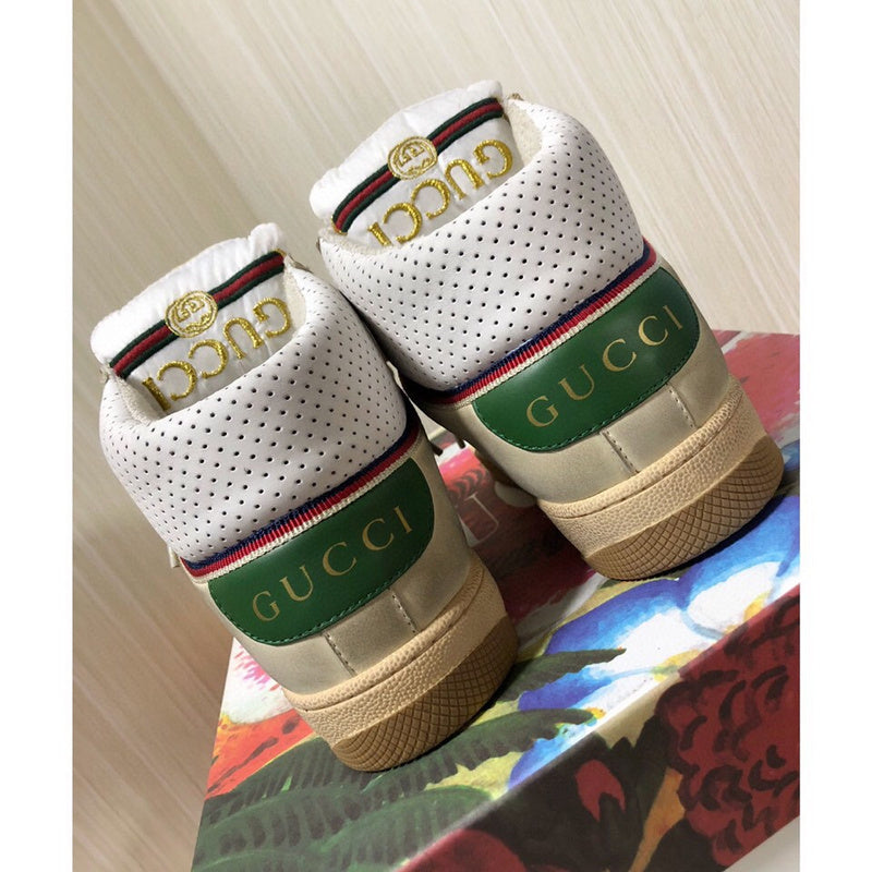 Gucci muted earth tones luxury sneakers view 9 retro runner design
