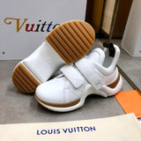 Louis Vuitton Beige Knee-High Boots - Toe Detail View