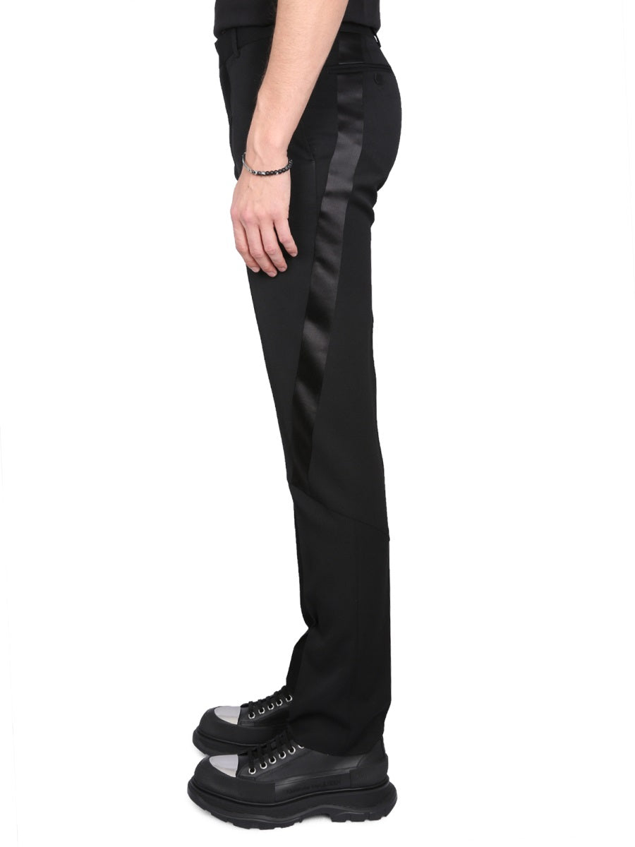 Alexander McQueen Pants? Alexander Mcqueen Men Virgin Wool Pants Tailored Everyday Designer Pants