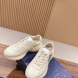 Gucci classic monochrome luxury sneakers view 7 heritage-inspired look
