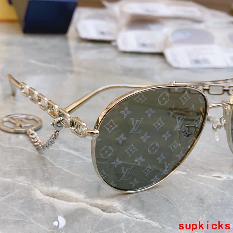 Side view of Louis Vuitton unisex sunglasses