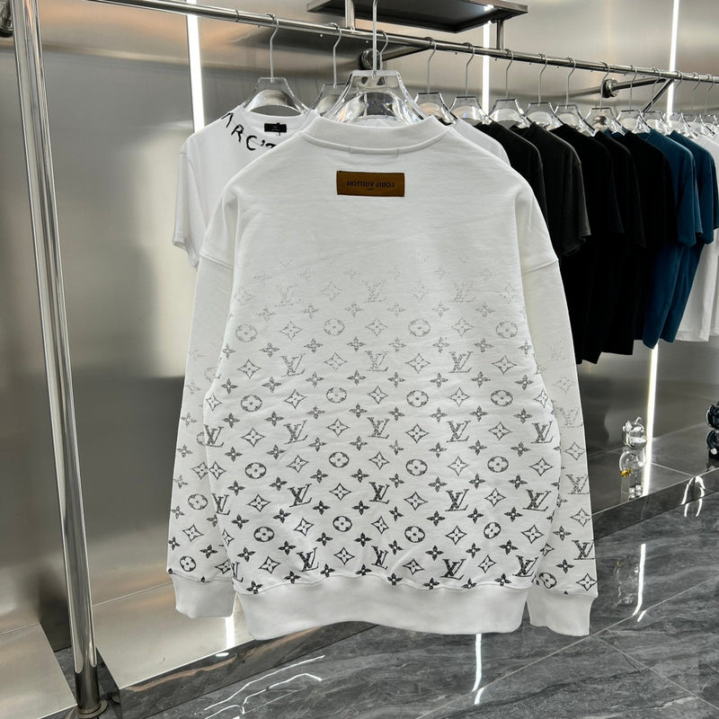 Side profile of Louis Vuitton luxury clothing with contemporary cut