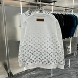 Side profile of Louis Vuitton luxury clothing with contemporary cut