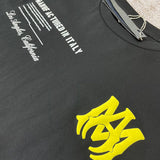 Close-up of Amiri t-shirt craftsmanship