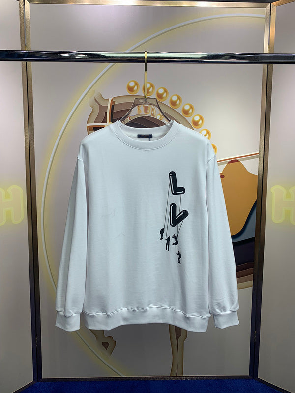 Front view of Louis Vuitton luxury clothing with tailored silhouette
