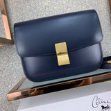 Front view of sleek elevated women's handbag – women's luxury handbag