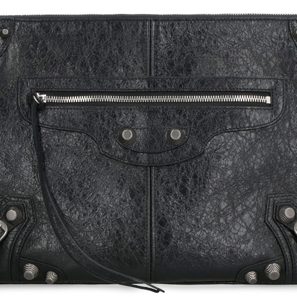 Balenciaga Bags? BALENCIAGA Mini Pouch Handbag with Decorative Studs Luxury Designer Leather Handbag