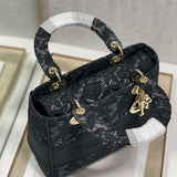 Interior view of chic classic women's handbag – women's designer-style accessory