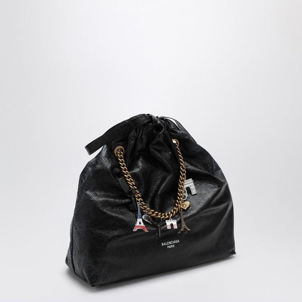 Balenciaga Bags- BALENCIAGA Crush Media Mini Leather Tote Handbag Luxury Designer Leather Handbag