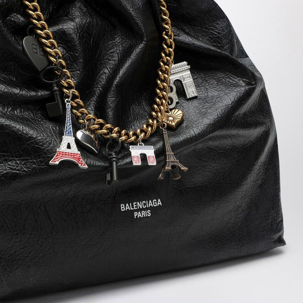 Balenciaga Bags- BALENCIAGA Crush Media Mini Leather Tote Handbag Luxury Designer Leather Handbag