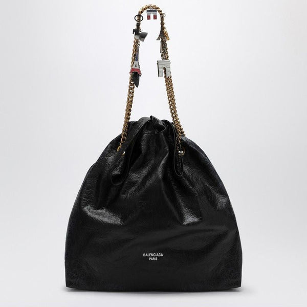 Balenciaga Bags- BALENCIAGA Crush Media Mini Leather Tote Handbag Luxury Designer Leather Handbag