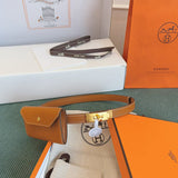 Side view of smart structured handbag