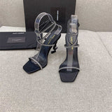 Side profile view of Saint Laurent luxury piece style No.077