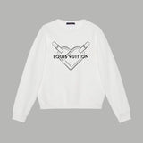 Back view of Louis Vuitton luxury clothing with everyday silhouette