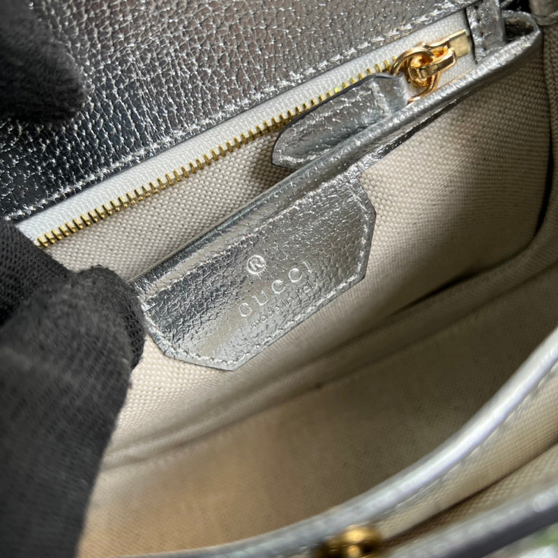 Side profile of refined sleek women's handbag – women's luxury handbag
