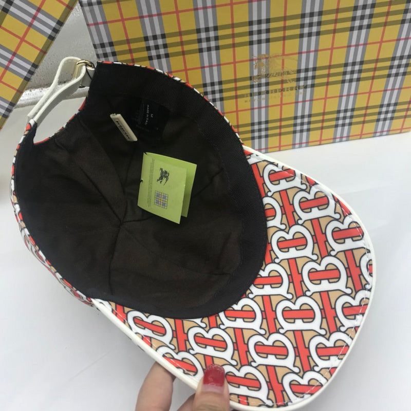 Front view of Burberry unisex cap