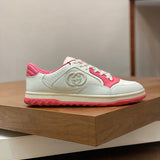 Gucci soft grey luxury sneakers view 4 chunky sole construction