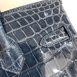 Close-up detail of polished bag design