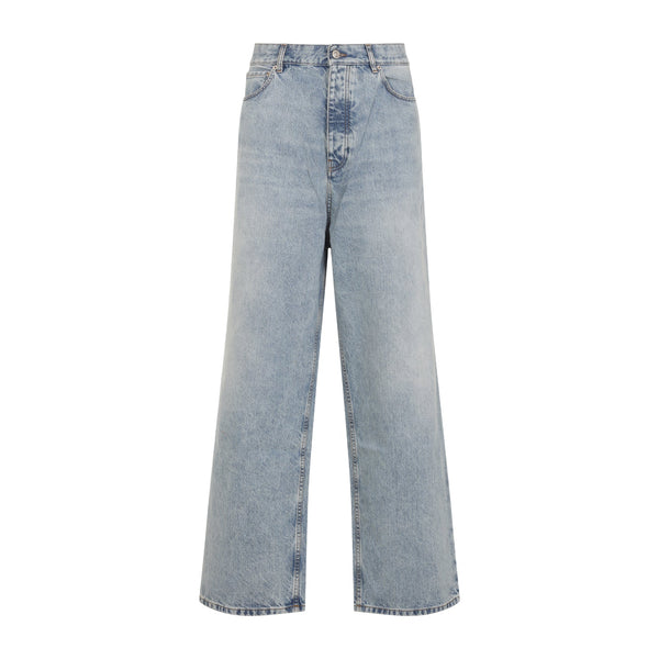 Balenciaga Jeans? BALENCIAGA Baggy Fit Unisex Denim Jeans Classic Everyday Designer Jeans