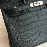  curated structured bag detail view showing craftsmanship