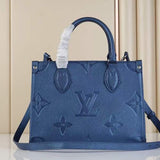 Front view of refined structured women's handbag – women's statement bag