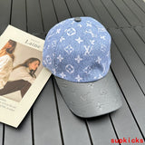 Close-up detail view of Louis Vuitton unisex cap